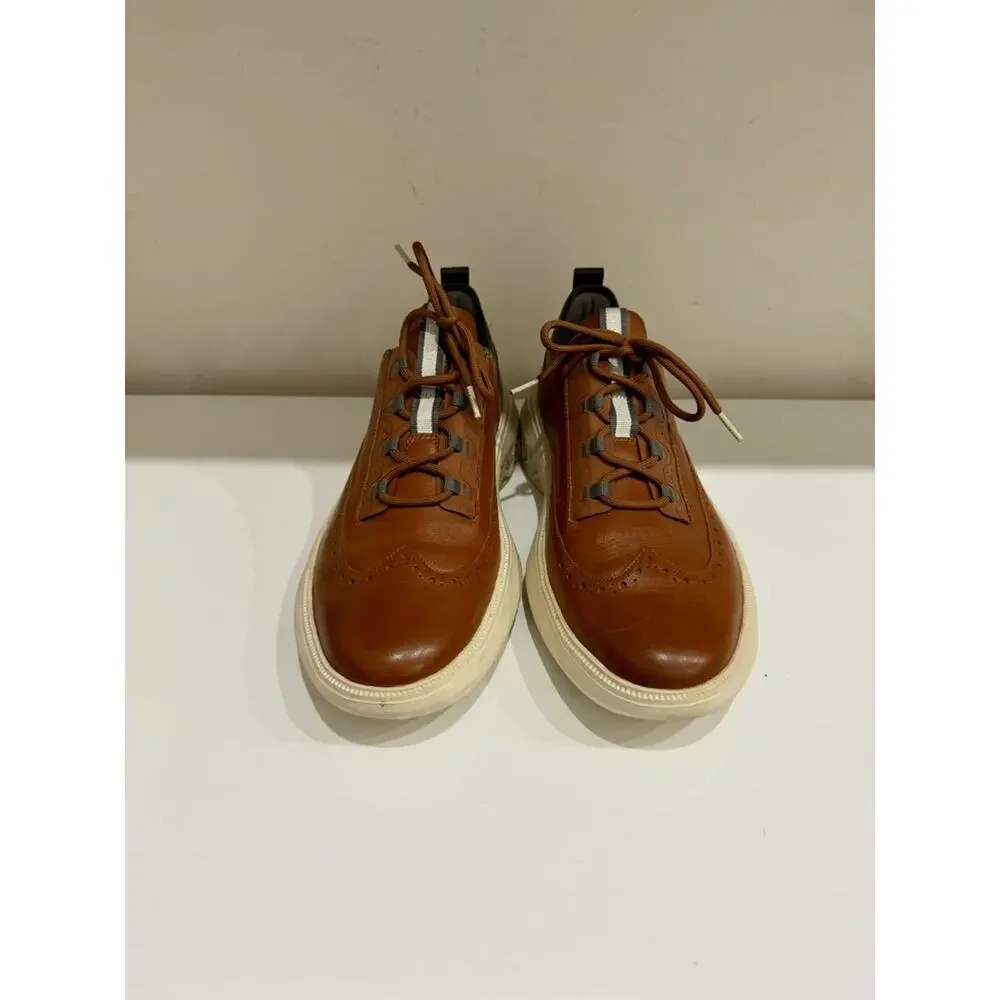Cole Haan Zerogrand Work From Anywhere Leather Oxford Sneaker Brown Men's 12M